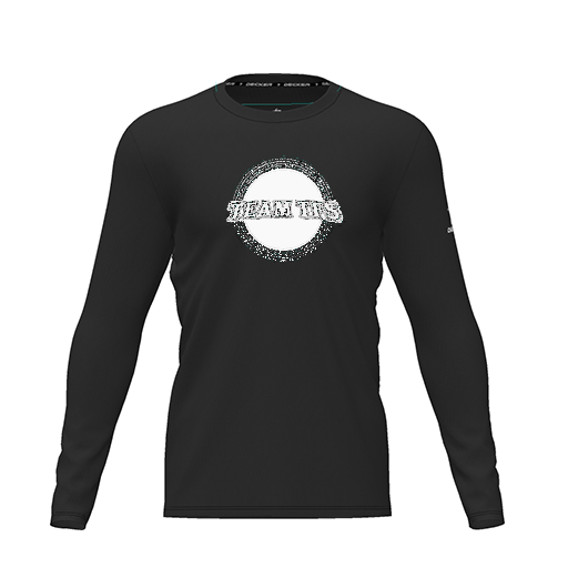 [CUS-DRIF-TEES-PER-CNK-LSL-BLK-YXS-LOGO2] Dri Fit Performance T-Shirt (Youth XS, Black, Logo 2, Long Sleeve)