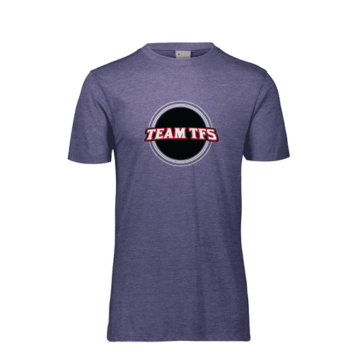 [FTSCUBNV-YS-LOGO2] Decker Youth Tri-Blend T-Shirt - Short Sleeve (Youth S, Navy, Logo 2)