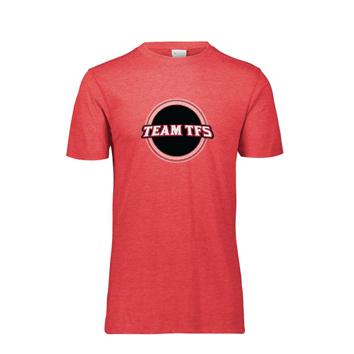 [FTSCUBRD-YS-LOGO2] Decker Youth Tri-Blend T-Shirt - Short Sleeve (Youth S, Red, Logo 2)