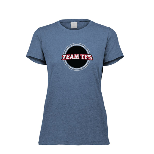 [FTSCUBNV-FAXS-LOGO2] Decker Women's Tri-Blend T-Shirt - Short Sleeve (Female Adult XS, Navy, Logo 2)