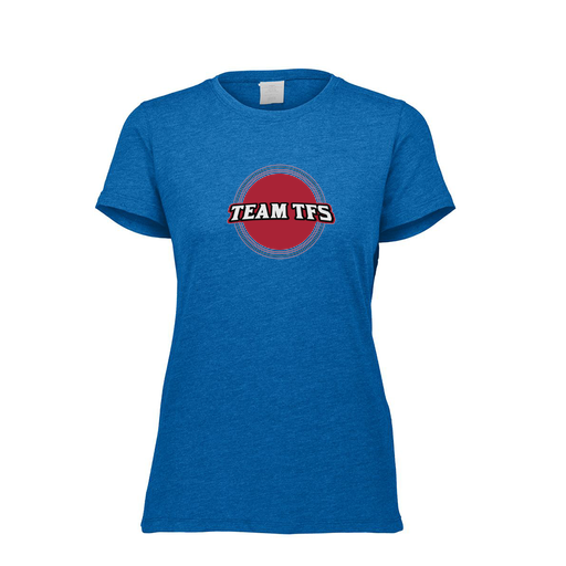 [FTSCUBRY-FAXS-LOGO3] Decker Women's Tri-Blend T-Shirt - Short Sleeve (Female Adult XS, Royal, Logo 3)