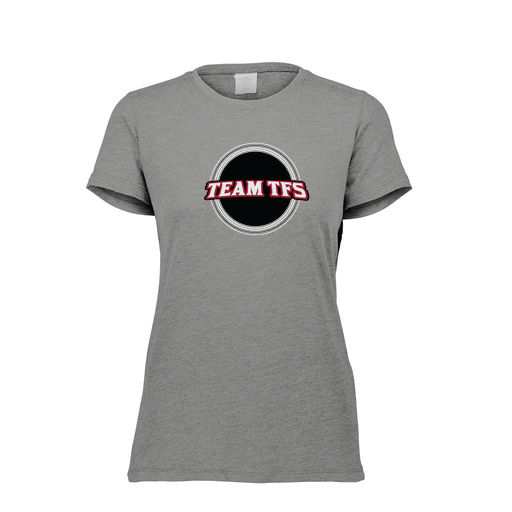 [FTSCUBGY-FAXS-LOGO2] Decker Women's Tri-Blend T-Shirt - Short Sleeve (Female Adult XS, Gray, Logo 2)