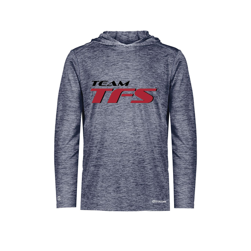 [FOLHCGNV-AS-LOGO1] Decker Men's Charge Hoodie (Adult S, Navy, Logo 1)