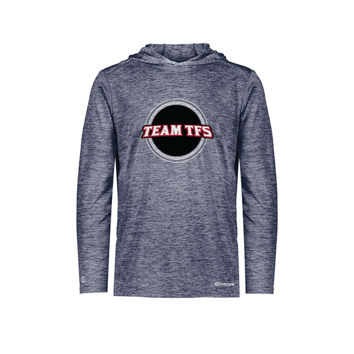 [FOLHCGNV-AS-LOGO2] Decker Men's Charge Hoodie (Adult S, Navy, Logo 2)