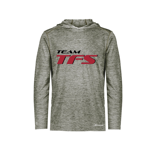 [FOLHCGGY-AS-LOGO1] Decker Men's Charge Hoodie (Adult S, Gray, Logo 1)