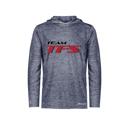 [FOLHCGNV-YS-LOGO1] Decker Youth Charge Hoodie (Youth S, Navy, Logo 1)