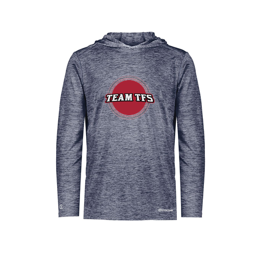 [FOLHCGNV-YS-LOGO3] Decker Youth Charge Hoodie (Youth S, Navy, Logo 3)