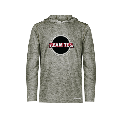 [FOLHCGGY-YS-LOGO2] Decker Youth Charge Hoodie (Youth S, Gray, Logo 2)