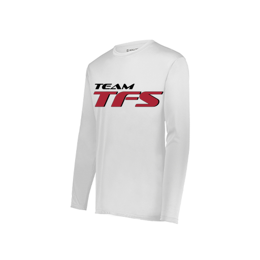 [222822.005.XS-LOGO1] Men's LS Smooth Sport Shirt (Adult XS, White, Logo 1)