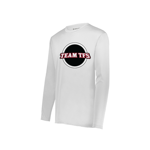 [222822.005.XS-LOGO2] Men's LS Smooth Sport Shirt (Adult XS, White, Logo 2)