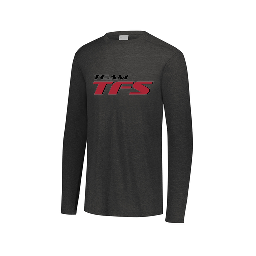 [FTLCUBBK-AXS-LOGO1] Decker Men's Tri-Blend T-Shirt - Long Sleeve (Adult XS, Black, Logo 1)