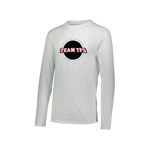 [3075.005.XS-LOGO2] Men's LS Ultra-blend T-Shirt (Adult XS, White, Logo 2)