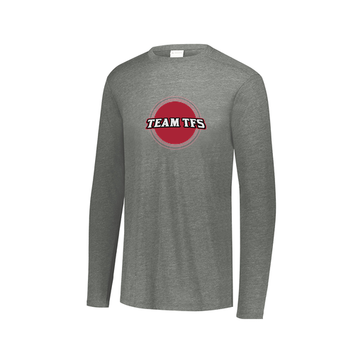 [FTLCUBGY-AXS-LOGO3] Decker Men's Tri-Blend T-Shirt - Long Sleeve (Adult XS, Gray, Logo 3)
