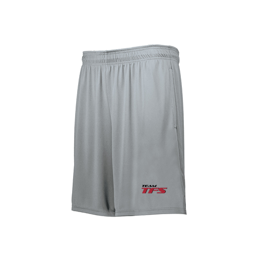 [229511.099.XS-LOGO1] Decker Men's Swift Short (Adult XS, Silver, Logo 1)