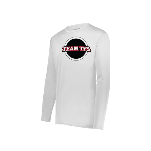 [222823.005.S-LOGO2] Youth LS Smooth Sport Shirt (Youth S, White, Logo 2)