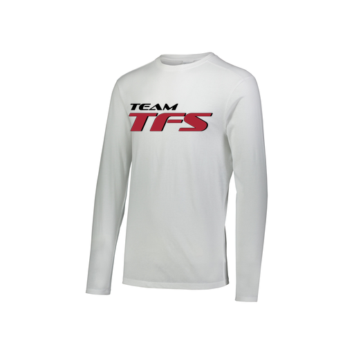 [3076.005.S-LOGO1] Youth LS Ultra-blend T-Shirt (Youth S, White, Logo 1)