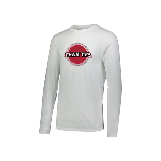 [3076.005.S-LOGO3] Youth LS Ultra-blend T-Shirt (Youth S, White, Logo 3)