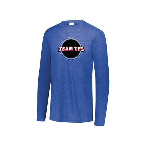 [3076.U55.S-LOGO2] Youth LS Ultra-blend T-Shirt (Youth S, Royal, Logo 2)