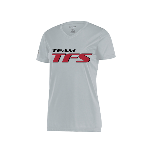[222820.099.S-LOGO1] Ladies Movement Dri Fit Shirt (Female Adult S, Silver, Logo 1)