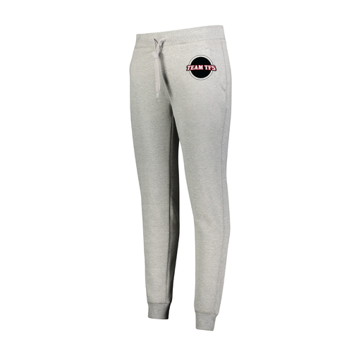 [229748.017.XS-LOGO2] Ladies 60/40 Fleece Jogger (Female Adult XS, Silver, Logo 2)